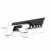 HOW4 2025 Hot R Rline Metal Car Front Grill Trunk Sticker Accessories For Volkswagen VW GTI Polo Golf MK8 Lamando Passat Magotan Tigu