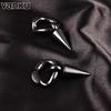 Vanku 2pcs 6mm New Stainless Steel Magnets Ear Weight Piercing Earring Hanger Gauges Body Jewelry Expanders Stretchers