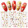 Chinese New Year Nail Art Sticker Women Decor Spring Festival Decal Manicure Gift