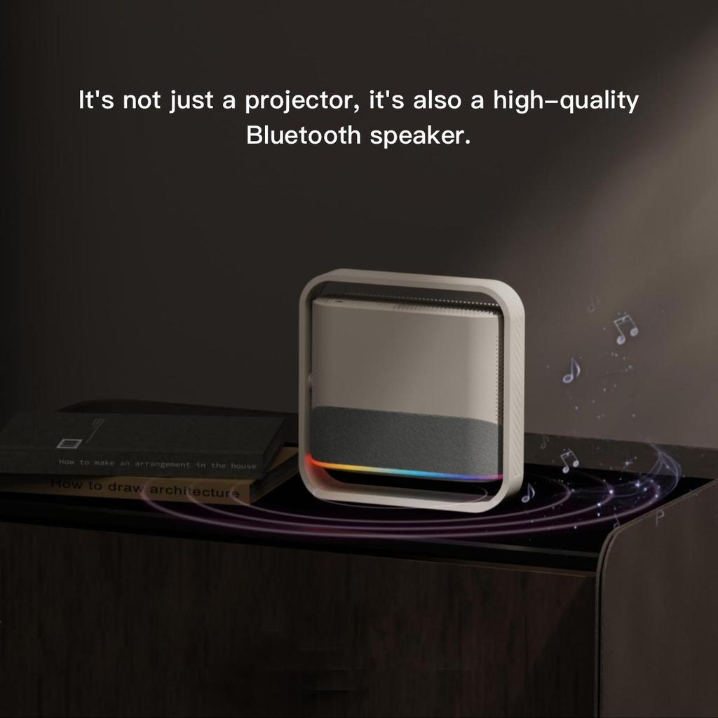 Vivicine New Free-style Android 11 Portable 1920x1080p Full HD Support 4K Home Theater Video Projector,Auto focus,Auto Keystone