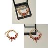 Christmas Beaded Bracelet For Women With Festive Charms Holiday Jewelry Gift