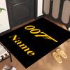 007 (1) Personalized Name Office Carpet Stylish Decor for Living Room Bedroom Kitchen