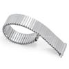 18mm 20mm 22mm Adjustable Width Elastic Straps Expansion Stainless Steel Watchband Brushed Silver Women Men Bracelet Accessories
