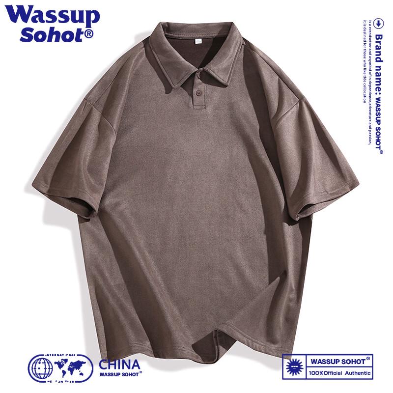 Wassup Sohot Men s Polo Collar Short Sleeve T-shirt 3XL