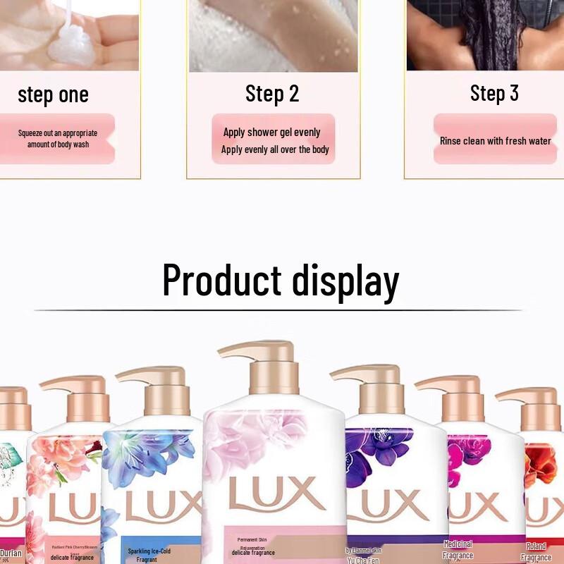 Lux Fresh & Sparkling Shower Gel & Shampoo Set