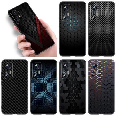 Pouzdro na telefon z uhlíkových vláken pro Xiaomi Mi A2 8 9 SE Note 10 10T 11 12 Lite 9T 11T 12S 12T Pro A3 6X 12X Měkký TPU Černý kryt