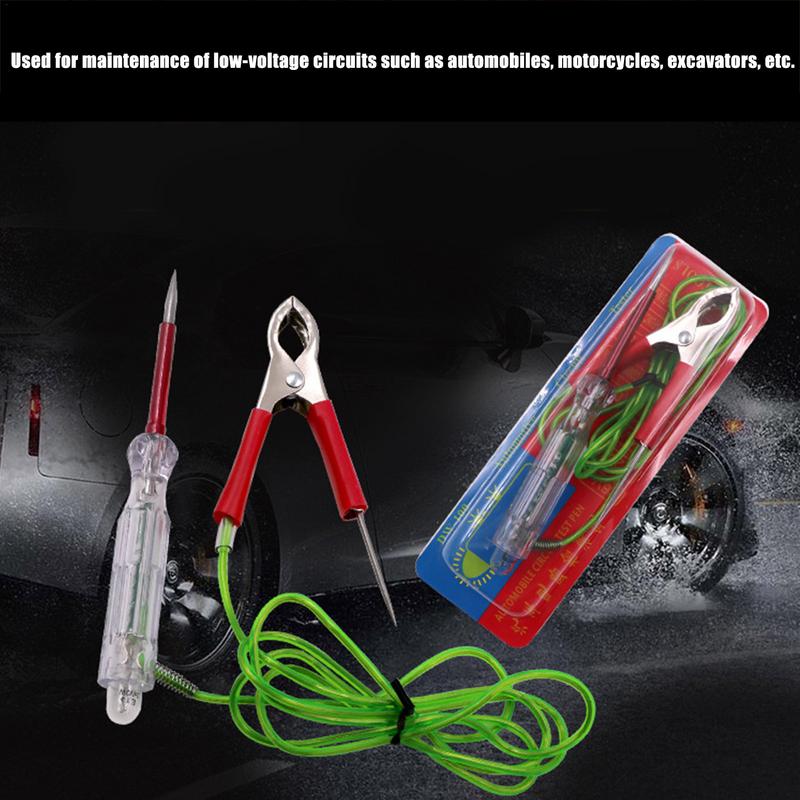 Automotive Electric Circuit Tester 6V-24V DC Automotive Circuit Tester LED Test Light Fuse Tester with Alligator Clip & Probes