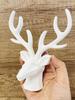 Hirschkopf Weihnachten Gipsformen Hirschgeweih Weihnachten Silikonform 3D Hirsch Harzform DlY Handgemachte Bastelform Heimdekoration