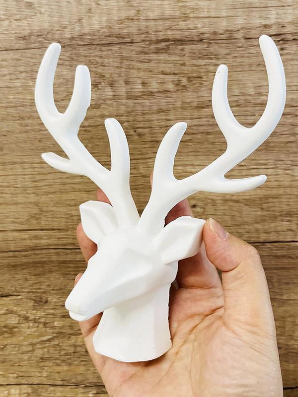 Hirschkopf Weihnachten Gipsformen Hirschgeweih Weihnachten Silikonform 3D Hirsch Harzform DlY Handgemachte Bastelform Heimdekoration