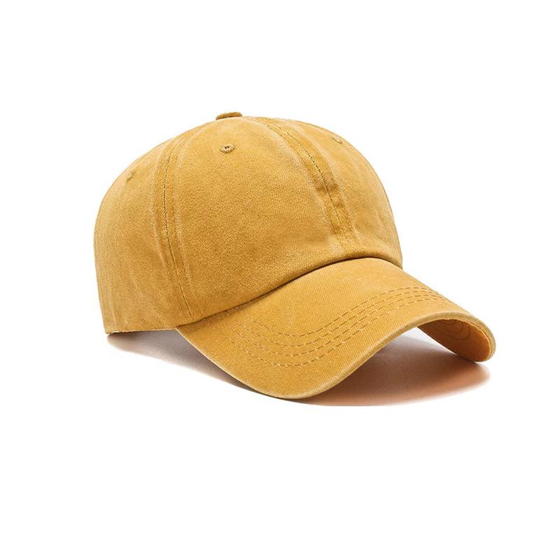 

Универсальная джинсовая бейсболка в корейском и японском стиле - Унисекс, однотонная, вываренная Adjustable