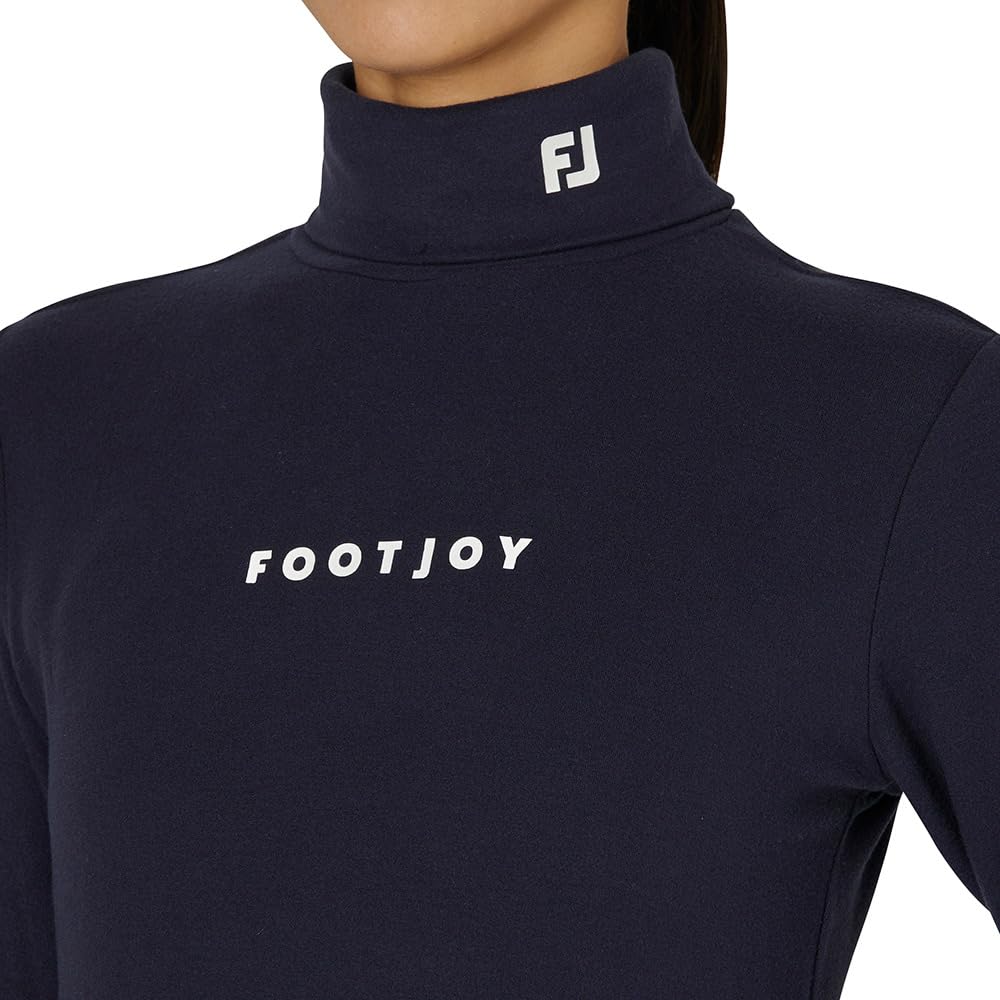 FootJoy Brushed Stretch Long Sleeve Turtleneck Size Small Women's Shirt, Navy, (FJW-F24-S07, 32290-S)