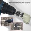 PVC Thread Maker Tool for Electric Drill - Plastic Pipe Tap Die Set with 3 Dies,1/2", 3/4", 1", Electric Drill Water Pipe Threader Plumbing Tool for