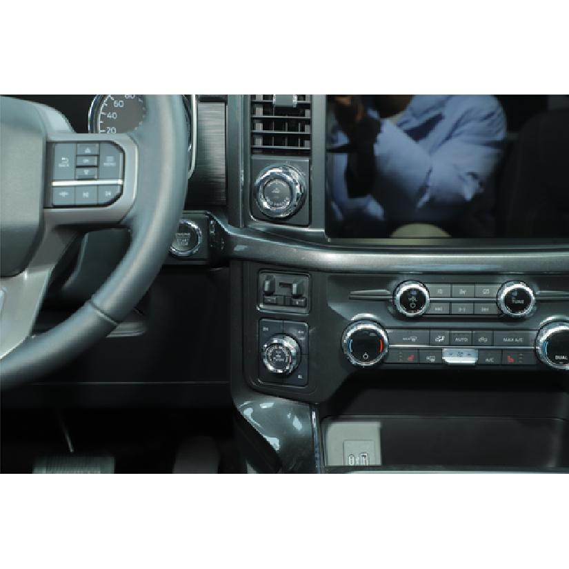 Chrome Four-wheel Drive & Trailer Switch Knob Cover Trim Ring For Ford F150 21+