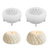 2Pcs Flower Plant Silicone Candle Molds For Resin Casting And Candle Soap Making Gypsum Ornament Holiday Decoration