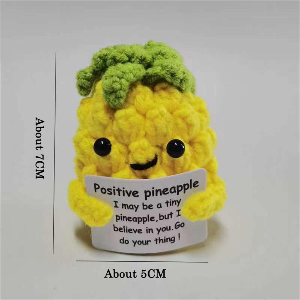 El Yapımı Pozitif Enerji Patates Bebek Ev Dekorasyonu Mini Peluş Örgü Yün Patates Bebek Sevimli Doğum Günü Hediyeleri Ofis Oda Dekoru