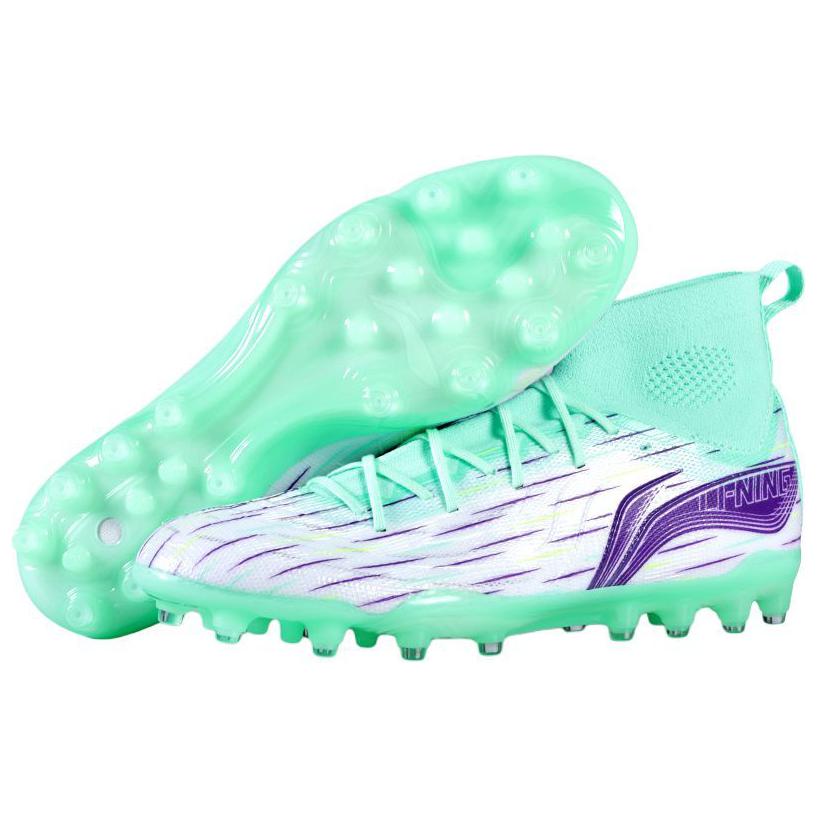 Li Ning Shadow 3 Fashion Trend MG (Rubber Short Stud) Artificial Turf Wear-Resistant Breathable Football Shoes Men Football Shoes YSFU035-3