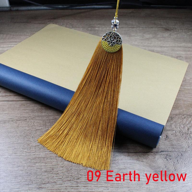 2Pcs Polyester Silk Tassel 15CM Handmade Soft Tassels Hanging Rope Pendant Tassel For DIY Crafts Jewelry Making Decoration