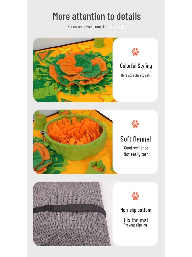 E-commerce Multi-Function Sniffing & Slow Feeder Mat for Dogs & Cats