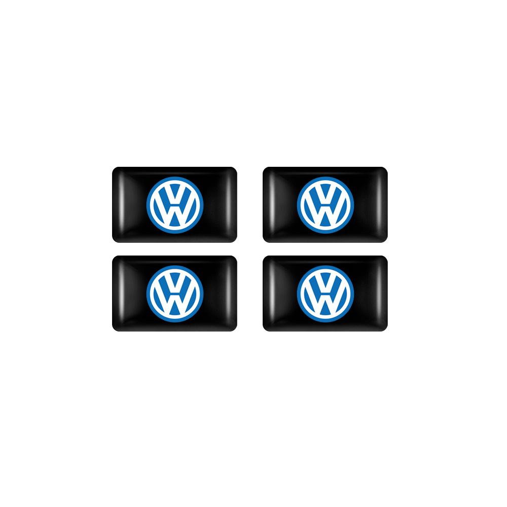 Car Interior Epoxy Logo Sticker Metal Wheel Tire Valve Cover For Volkswagen GTI Golf R Passat CC Lavida Sagitar Scirocco Tiguan