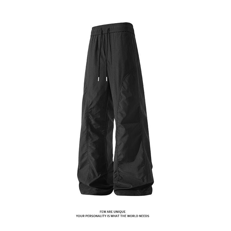 Summer Unisex Quick-Dry Stretch Ice Silk Running Pants - Lightweight, Casual, Solid Color