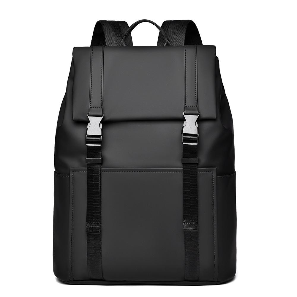 Men's High-End Business Laptop Backpack - Solid Color, Fashionable, Versatile for Students and Professionals