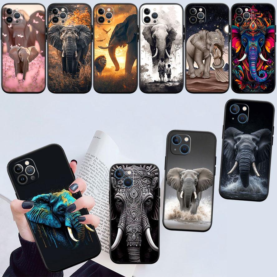 IK4 Animal Elephant Phone Case for Samsung Galaxy A11 A12 A13 A15 A52S A53 A55 A56 A70 A71 A72 A73 F06 F16 F56 S10 Plus S10e