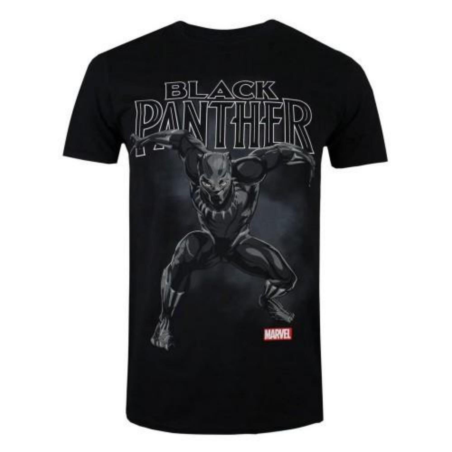 Black Panther Mens Strike T-Shirt S