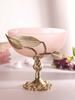 Verdant Glass Bowl In Peach and Gold | 21 X 20 X 20 Cm