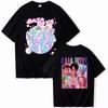 KPop Demon Hunters round neck short sleeved summer loose sports casual top EMA