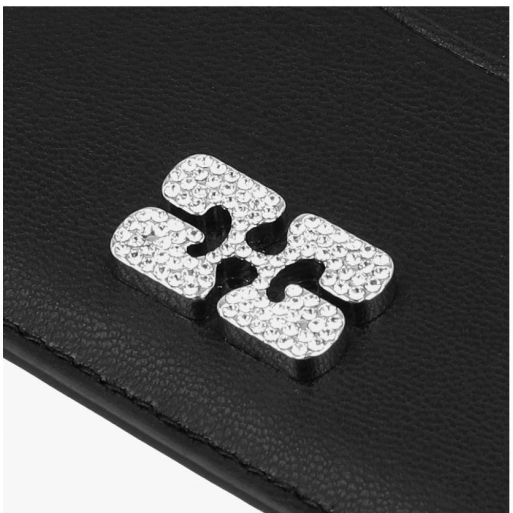 Ganni Logo Bow Card Wallet A6392 099