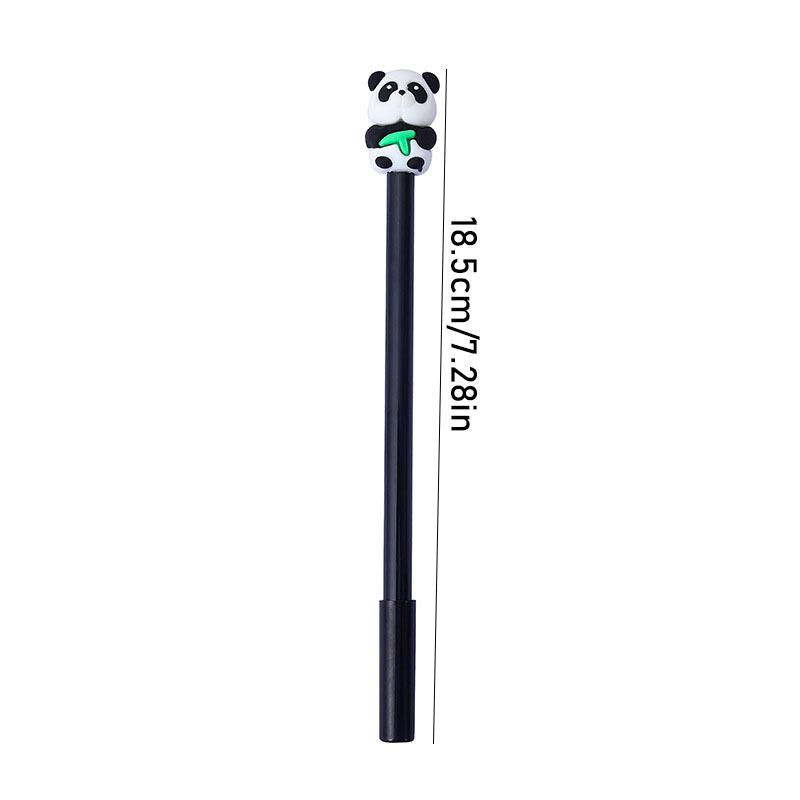 15Pcs Wholesale Creative Student Cute Black and White Panda Neutral Pen Student Animal Series Stationery Back To School