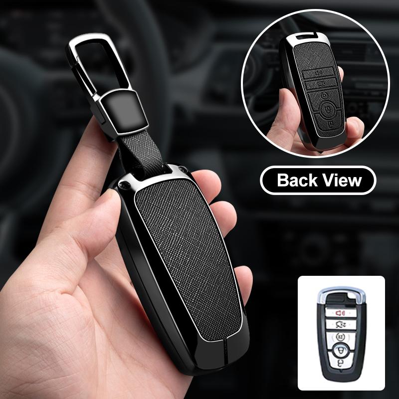 Metal Car Key Case Cover Protector Shell For Ford Explorer Mustang Fusion Escape F150 F250 F350 F450 F550 Ford Raptor