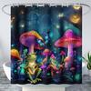 Kawaii Rabbit Pet Shower Curtain for Bathroom,Cute Animal Bunny Floral Waterproof Fabric Bath Curtain with Hooks,72" Wx72 H