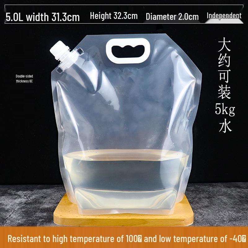 Disposable Transparent Spout Bag for Soy Milk, Chinese Medicine, Soup, or Beverages - Self-Standing and Convenient for Takeaway