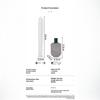 Pumice Stone Toilet Cleaning Brush Powerful Stain Removal Scratch Free For Home Toilet Deep Cleaning