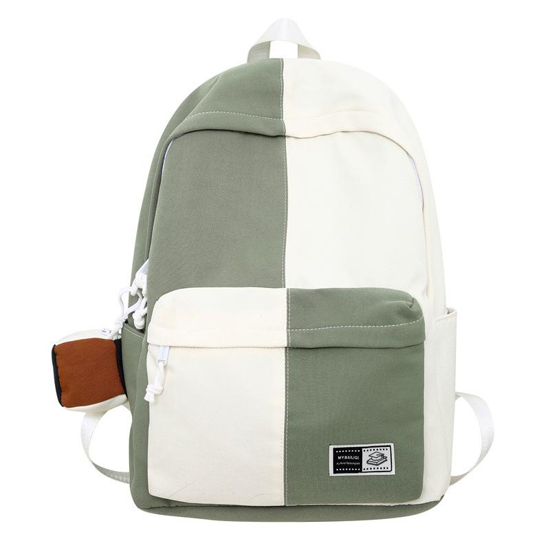 

Шкільний рюкзак. Жіночий шотландський рюкзак. Чоловічий рюкзак для учнів середньої школи зелений