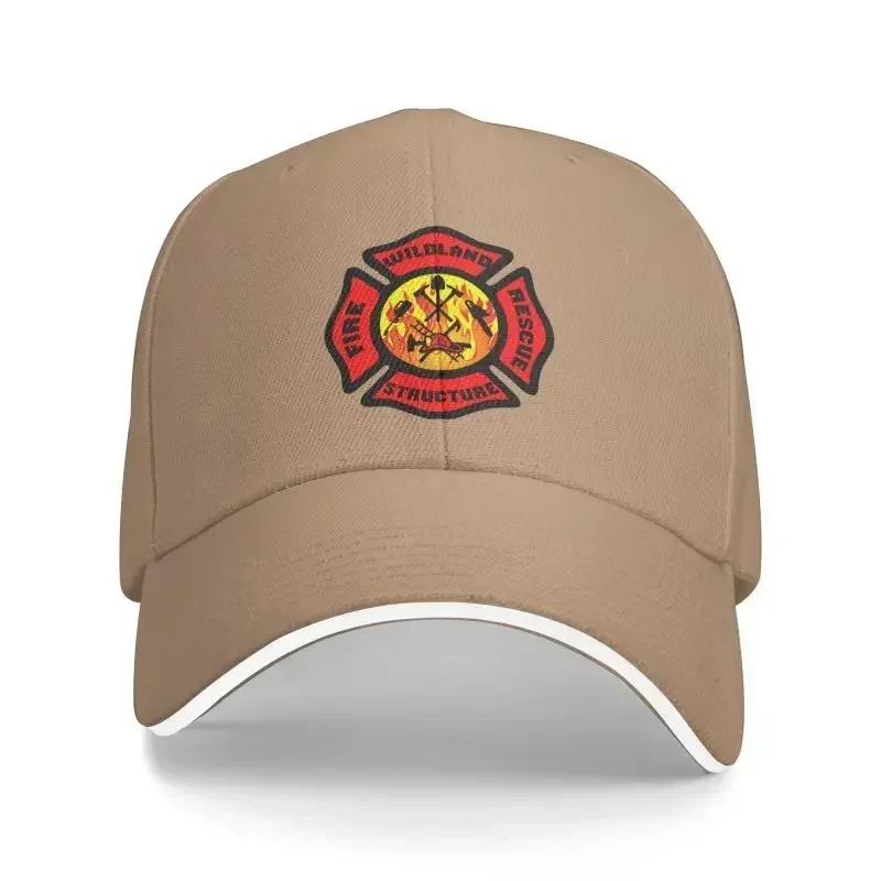 Personalized Fire Rescue Firefighter Baseball Cap for Men Women Adjustable Dad Hat Outdoor