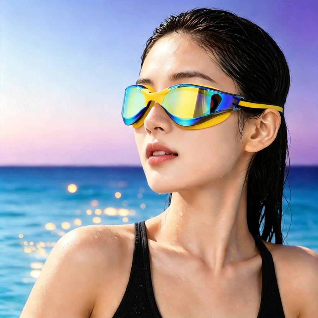 2026Highly Stylish Cold-tone Adult Swimming Goggles for Professional Competition and Training, High-definition, Anti-fog, Waterproof Swimming Glasses