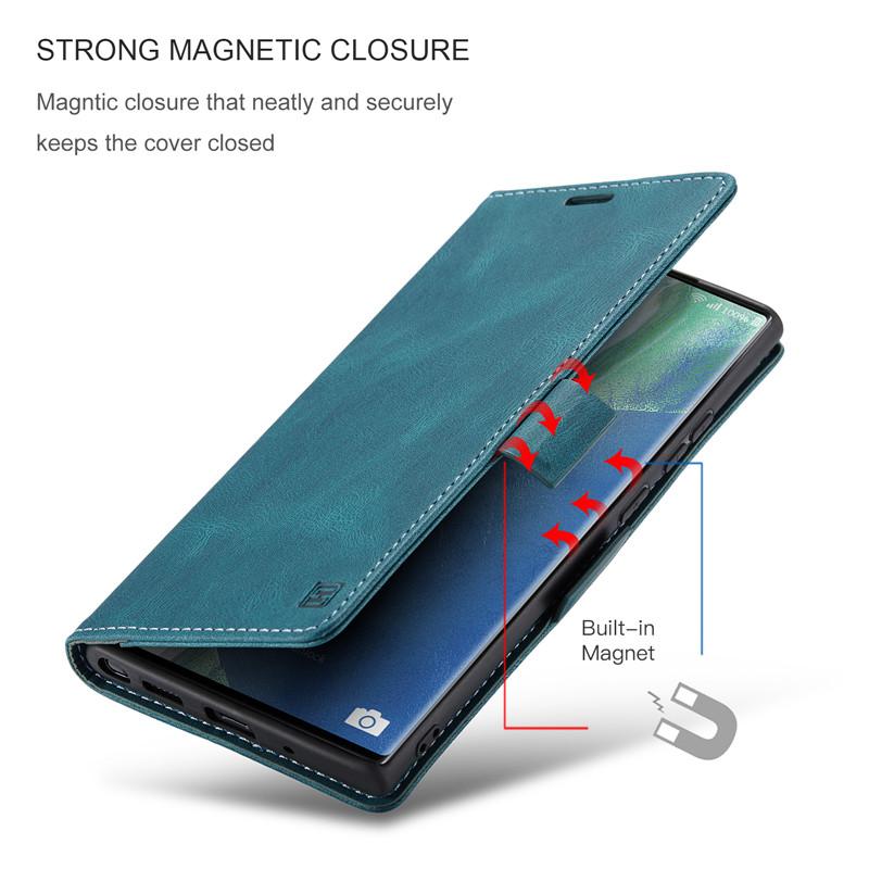 For Samsung Galaxy Note 20 Ultra Case Wallet Magnetic Card Flip Cover For Galaxy Note20 Ultra Case Luxury Leather Phone Cover