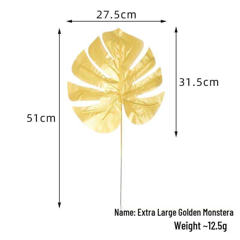 Goldener Monstera-Blatt-Ballon für Hochzeitsdekoration