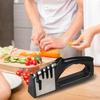 4 Stage Knife Sharpener Portable Manual Knife Sharpener Non Slip Base for Sharpening Kitchen Knives Kitchen Tool Accessories