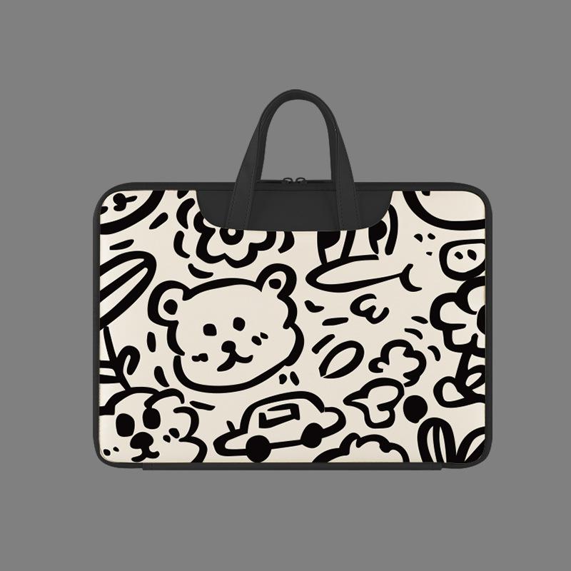

TS JYL laptop bag,Korean Spandex Laptop Case 15 Inch Notebook 13 Inch MacBook Stretch 16.1 inches чорний