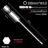 Hex S2 Strong Magnetic Screwdriver Bit Set for Pneumatic & Electric Drill