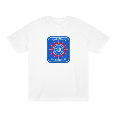 Sun Tachometer Logo Tee | Retro Muscle Car Racing Tach T-Shirt