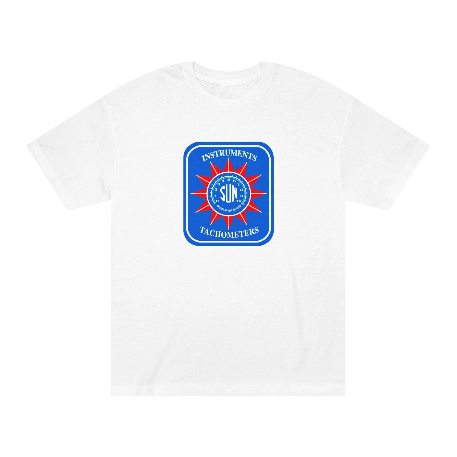 Sun Tachometer Logo Tee | Retro Muscle Car Racing Tach T-Shirt 4XL