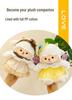 Adorable Lolita Sheep Plush Doll Dress-Up Toy & Cushion