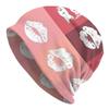 Bonnet Hats Lip Print Men Women's Thin Hat Pink Lipstick Warm Cap Design Skullies Beanies Caps
