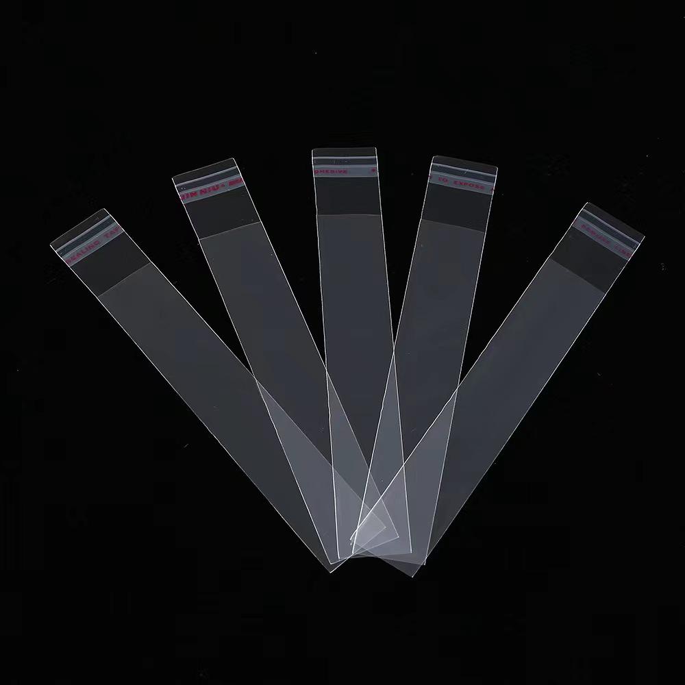 Transparent Self-Adhesive OPP Bag for Pen, Necklace, Toothbrush, Ruler