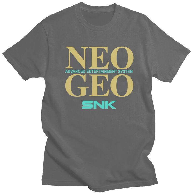 Vlastní pánská retro trička s arkádovou hrou Neo Geo Snk, trička s krátkým rukávem z bavlny, klasická trička, trička pro volný čas, volný střih