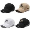 Spring Embroidered R Letter Baseball Cap With Adjustable Fit For Casual Men Women